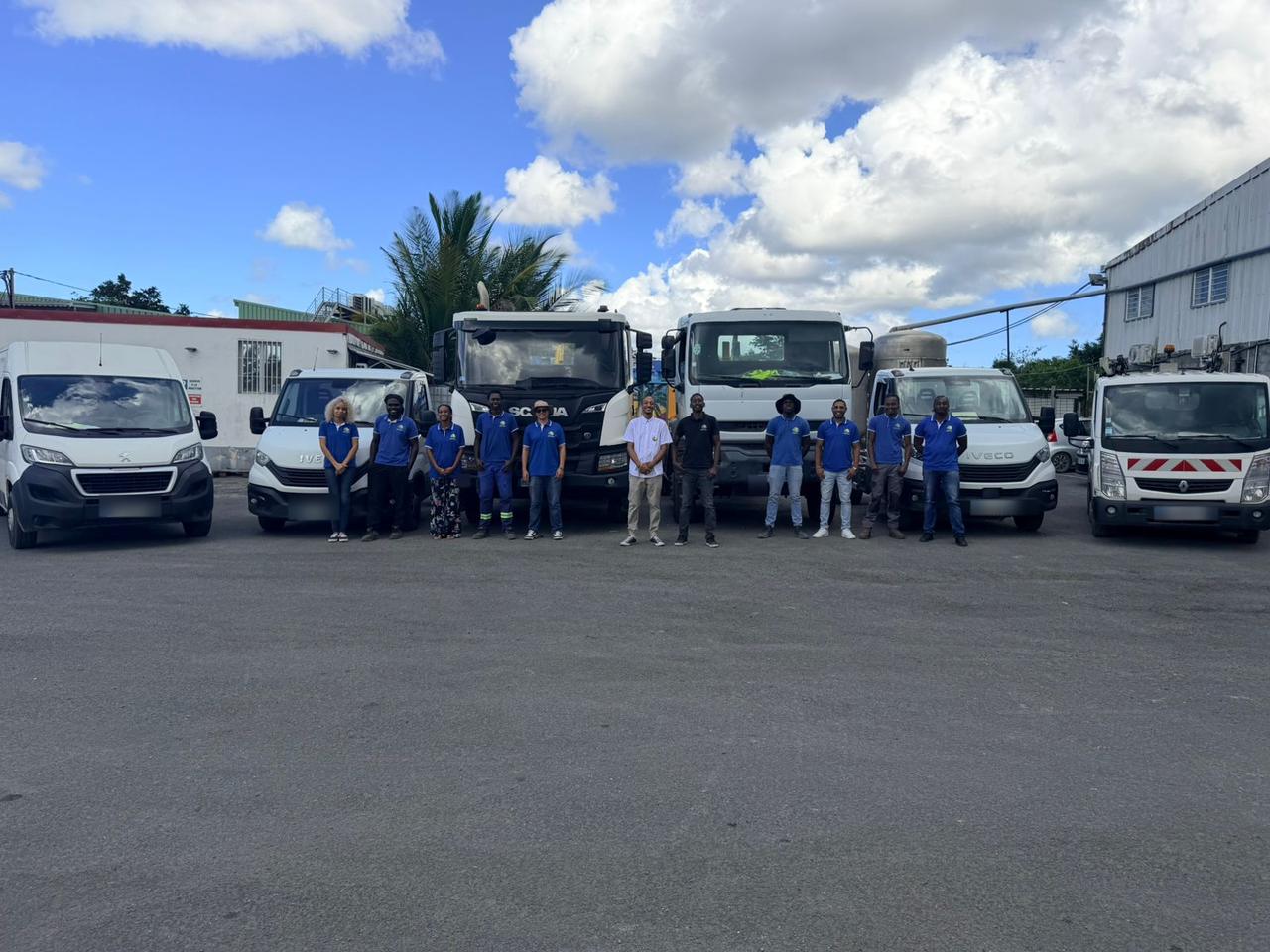 La flotte et l'équipe de GEK en Guadeloupe